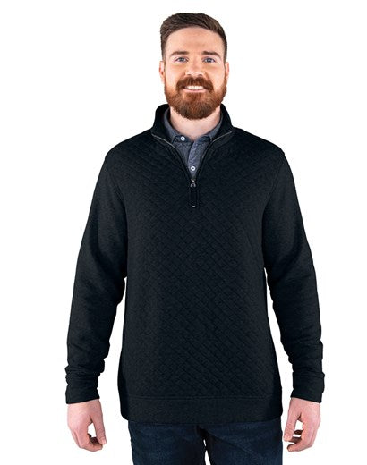 Charles River Franconia Men's Quilted Pullover - Black