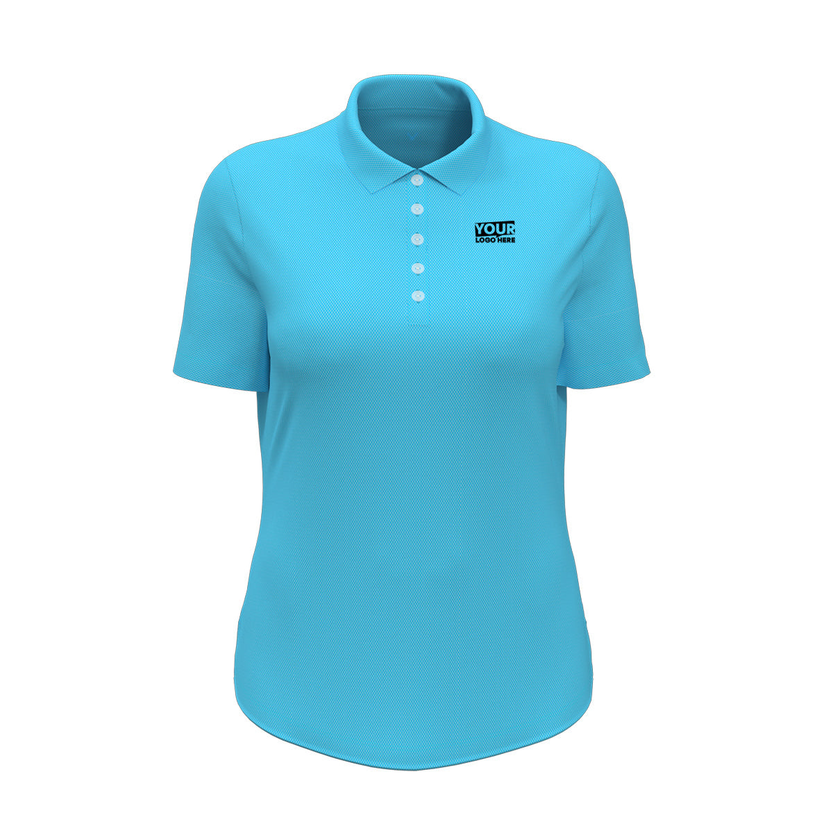 Callaway Birdseye Women's Polo - Blue Atoll