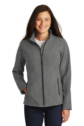 Port Authority® Core Women's Soft Shell Jacket - Pearl Grey Heather
