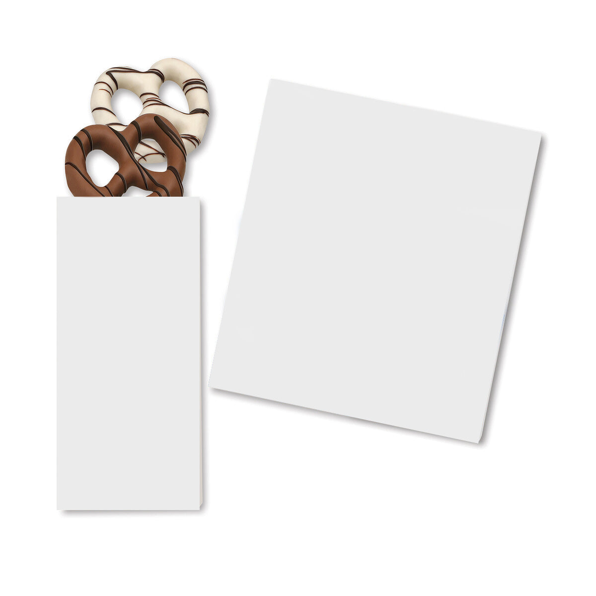 Custom Sweeter Cards with Chocolate Dipped Pretzels