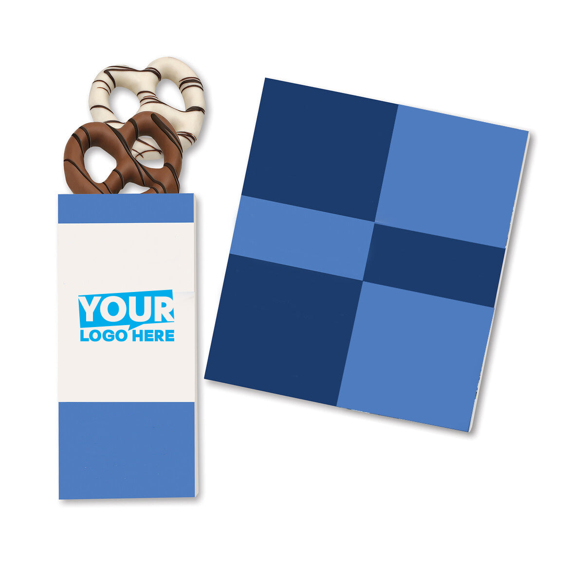 Custom Sweeter Cards with Chocolate Dipped Pretzels